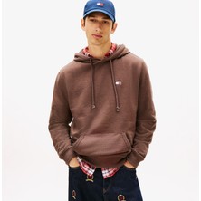 Tommy Hilfiger Jeans Reg Badge Erkek Kahverengi Sweatshirt.gw1