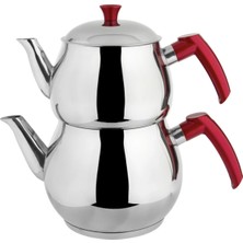 PremiumPort Paslanmaz Çelik Mini Çaydanlık, Şık ve Dayanıklı Tasarım