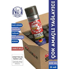 PROSAÜBER 25'li Koli WR44 400ML Profesyonel Pas Sökücü Yağlayıcı Sprey - Ses Kesici Pas Önleyici Koruyucu