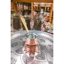 PremiumPort Bakır ve Pirinç Saplı, 2-4 Kişilik Şık Cezve