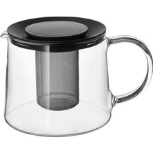 PremiumPort Cam Demlik 1,5 Litre, Süzgeçli, Isıya Dayanıklı, Modern Tasarım