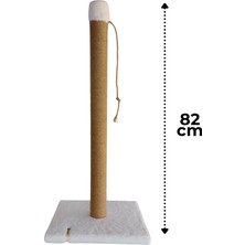 AmbarPet Kedi Tırmalama Tahtası 82 cm Beyaz