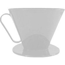 PremiumPort Beyaz V60 Dripper Filtree Kahve Demleme Aparatı, Keyifli Kahve Deneyimi