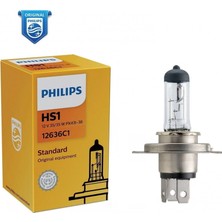 Philips PHLS-12636 Phılıps Hs1 H4 35/35W P43T Motosiklet Far Ampulü