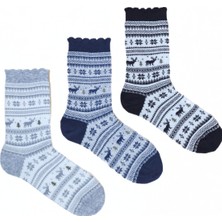 Beyteks 3'lü Dikişsiz Yılbaşı Çorabı