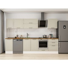 Alvinka 315X210 cm Klasik Mebran Mutfak Dolabı M-E90S45S60-2 Kumtaşı - Suntalam