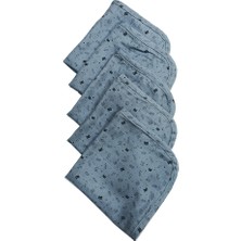 Kaf Kumaş 5 Adet Müslin Bebek Ağız Bezi