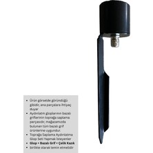 Yakan Aydınlatma Glop Aydınlatma Bazalı Griflere Uygun Çelik Saplama Kazığı (Ara Parça)