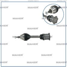 Maher AKS KOMPLE ÖN POLO / IBIZA / FABIA 2015 1.0 TSI CHZB-CHZC A-T 7 İLERİ SOL 475MM 6C0407271AB