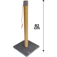 AmbarPet Kedi Tırmalama Tahtası 82 cm Gri