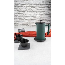 PremiumPort Linden Döküm French Press, Şık ve Dayanıklı Kahve Demleme Aracı