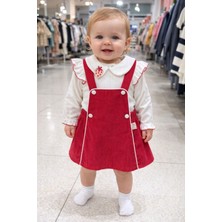 Kız Bebek Slopet Elbise Çilekli Sweet Takım