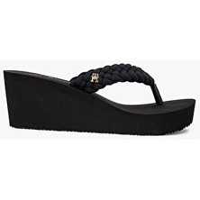 Tommy Hilfiger Kadın Th Wedge Braided Summer Sandalet