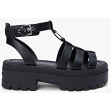 Tommy Hilfiger Kadın Tjw Fisherman Deri Detaylı Sandalet