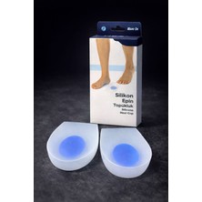 Orinor Silikon Epin Topukluk Jel Destekli Topuk Koruyucu Yumuşak Konfor Topuk Desteği (Çift)
