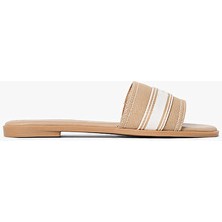 Tommy Hilfiger Kadın Flat Mule Webbing Sadalet