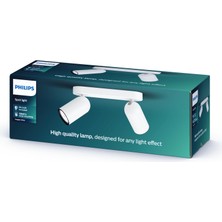 Philips Myliving Pongee Tavan/duvar 2'li Beyaz Spot Lamba GU10 Duy (Ampul Birlikte Verilmez)