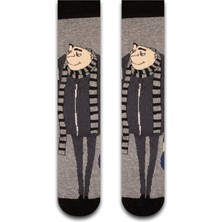 Neşeli Çoraplar Gru Renkli Unisex Çorap