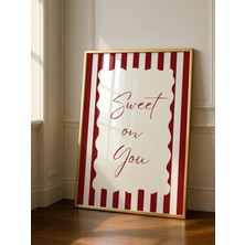 Fuart.Co Sweet On You Aşk Temalı Sevgililer Günü Posteri (Çerçevesiz) Love