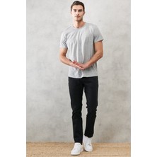 Altınyıldız Classics Erkek Siyah 360 Derece Her Yöne Esneyen Rahat Slim Fit Pantolon