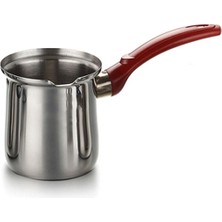 PremiumPort Paslanmaz Çelik Cezve 10X9CM No:5, Dayanıklı ve Şık Tasarım