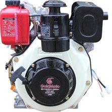 Goldmoto GM178FE-C Dizel Motor 7 Hp Marşlı Krank Mili Kamalı
