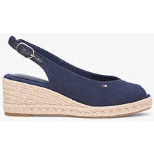 Tommy Hilfiger Kadın Mid Wedge Espad Sandalet