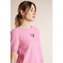 Avrile Kalp Detaylı Triko Bluz