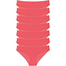 MTM My The Mall Giyim 7 Adet Süper Eko Set Likralı Kadın Slip Külot Fuşya