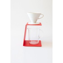 PremiumPort Koyu Gri Kahve Demleme Standı V60, Şık ve Pratik Tasarım