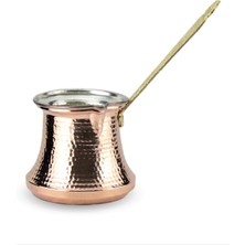 PremiumPort Kalın Bakır Sütlük Cezve 750 Ml, Şık ve Dayanıklı Tasarım