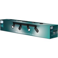 Philips Pongee 4lü Siyah Spot