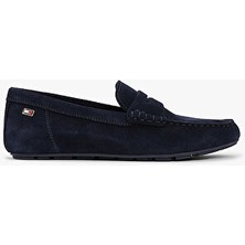 Tommy Hilfiger Kadın Flag Soft Süet Loafer