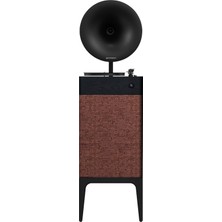 Fennessy I5 Bluetooth Hoparlörlü 110W Hi-Fi Retro Pikap Plakçalar Turntable, Karamel