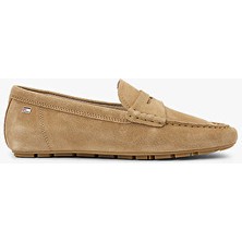 Tommy Hilfiger Kadın Flag Soft Süet Loafer