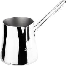 PremiumPort Paslanmaz Çelik Yarı Konik Cezve 800ML, Şık ve Dayanıklı Tasarım