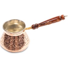 PremiumPort El Yapımı Kırmızı Bakır Cezve 4 Kişilik, Şık ve Dayanıklı Tasarım