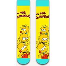 Neşeli Çoraplar The Simpsons Renkli Unisex Çorap