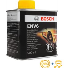 Bosch EVN6 Dot 4 - 5.1 (ABS+ESP) Yeni Nesil Fren Hidrolik Yağı (500 ml)