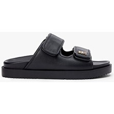 Tommy Hilfiger Kadın Double Strap Deri Sandalet