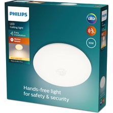 Philips Mauve Hareket Sensörlü Yuvarlak Tavan Lambası 16W 2700K Sarı Işık