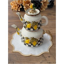 PremiumPort Emaye Çaydanlık, Şık ve Dayanıklı Mutfak Gereci