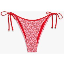 Tommy Hilfiger Kadın V Side Baskı Detaylı Bikini Altı