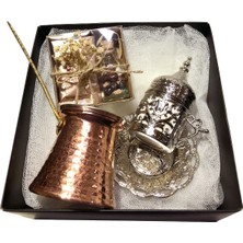 PremiumPort Bakır Döküm Fincan ve Cezve Takımı, Şıklık ve Dayanıklılık Sağlayan Set