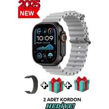Normadia Samsung Galaxy A73 Uyumlu 49MM Akıllı Saat Watch Ultra2 Kordon Hediye
