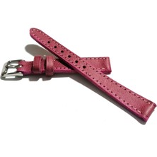 Fado&her Saate Uyumlu Hakiki  Bayan  Deri Saat  Kordonu  Pembe  12 mm  (  440 )