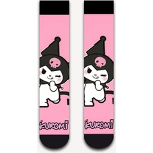 Neşeli Çoraplar Pembe Kromi Unisex Çorap