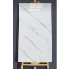 Kendinden Yapışkanlı Beyaz Mermer Desen Pvc Panel 30X60CM Banyo Wc Mutfak