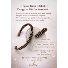 Prof. Nari Spiral Bakır Bilezik
