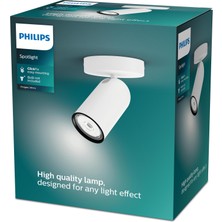 Philips Myliving Pongee Tavan/duvar Beyaz Spot Lamba GU10 Duy (Ampul Birlikte Verilmez)